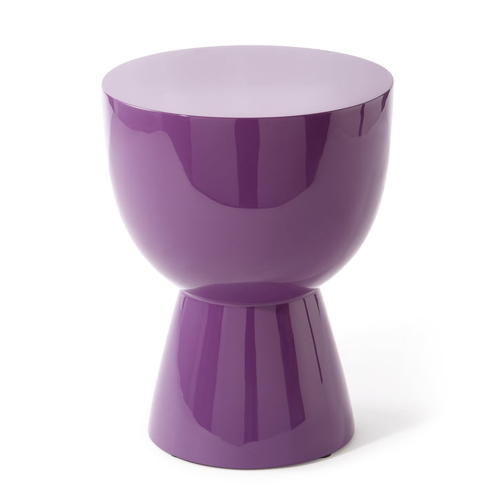 Pols Potten - Tabouret Tam Tam, H 46 cm, violet foncé