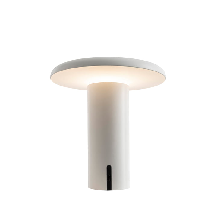 Takku Lampe de table LED, laquée blanc de Artemide