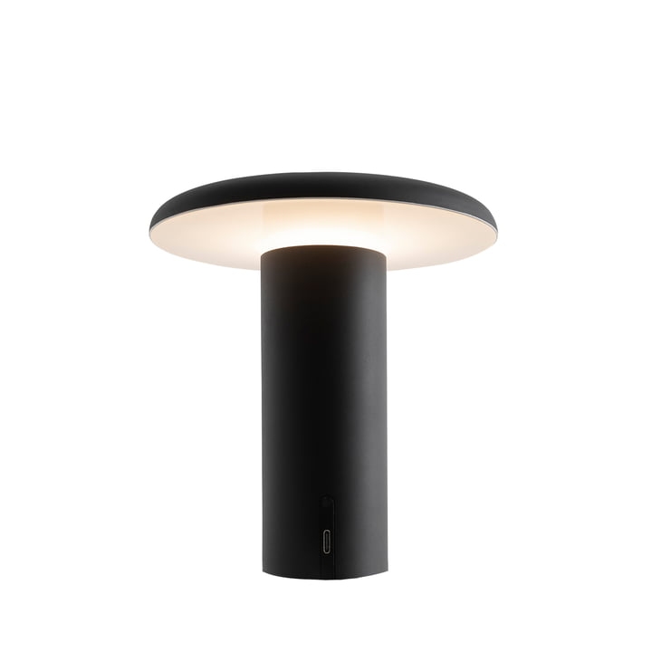 Takku Lampe de table LED, laquée noir de Artemide