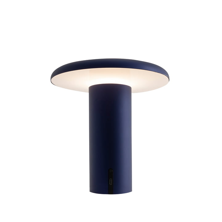 Takku Lampe de table LED, bleu anodisé de Artemide