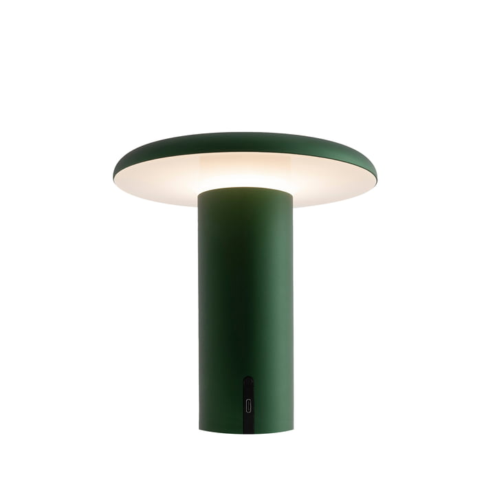 Takku Lampe de table LED, vert anodisé de Artemide