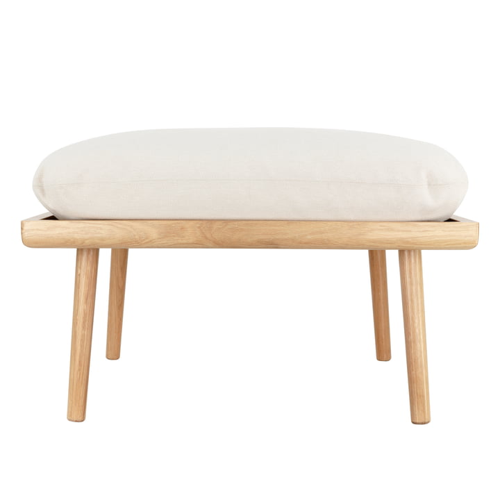 Lounge Around Shuffle Pouf de Umage dans la finition chêne naturel / white sands