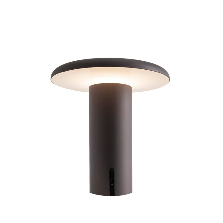 Takku Lampe de table LED, gris anodisé de Artemide