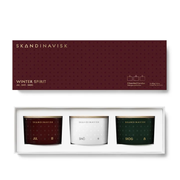 Set de bougies Mini Winter Spirit - 3 pièces de Skandinavisk
