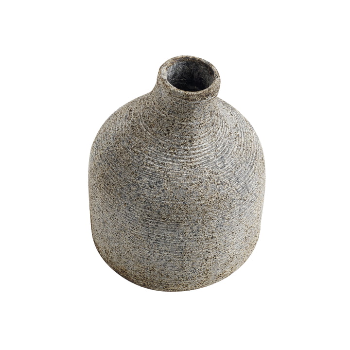 Muubs - Stain Vase small, gris / marron