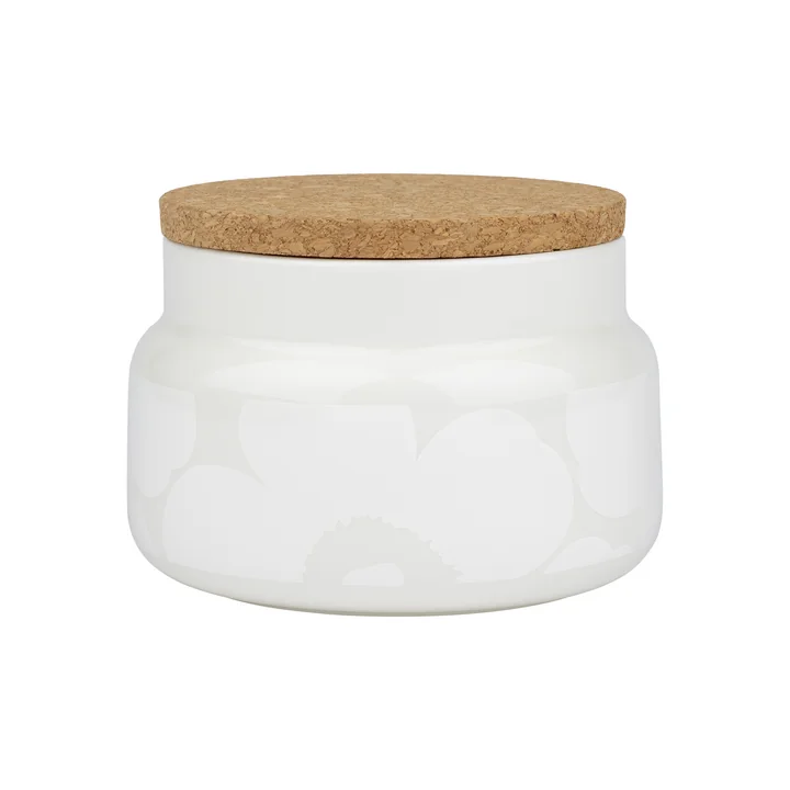 Oiva Unikko Boîte de conservation, 700 ml, blanc de Marimekko
