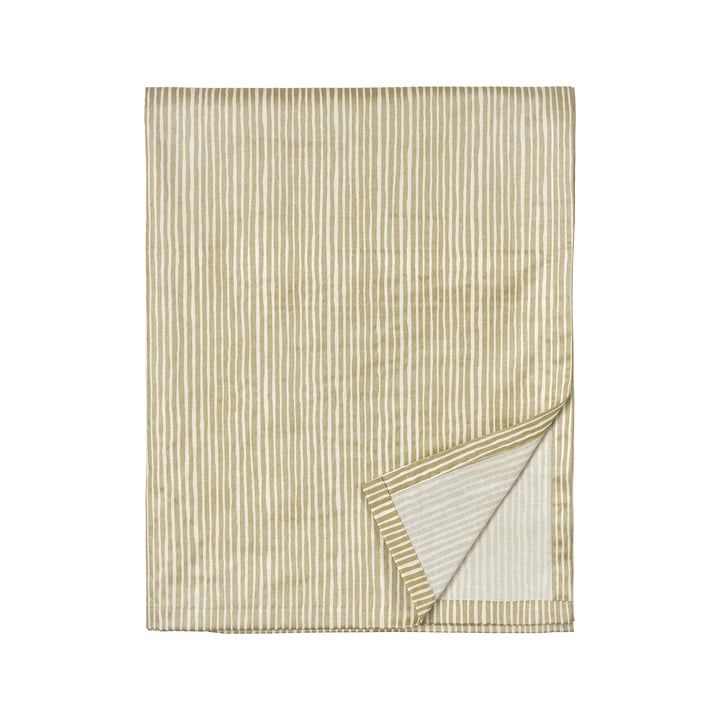 Varvunraita Nappe, 135 x 250 cm, blanc naturel / or de Marimekko