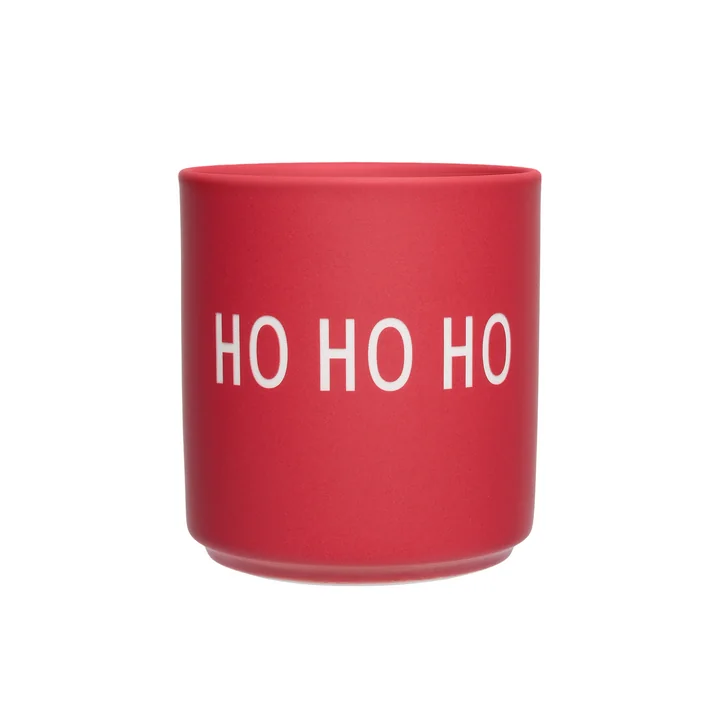 AJ Favourite Tasse en porcelaine, Ho Ho Ho / rose pâle de Design Letters