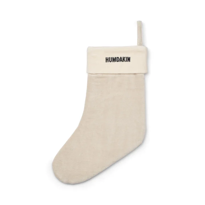 Bas de Noël, velours / light stone de Humdakin