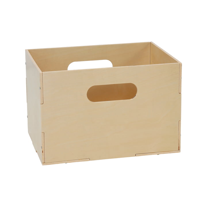 Nofred - Boîte de rangement, 33,5 x 22 x 24 cm, bouleau naturel