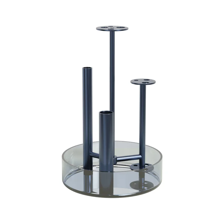 Ikeru Vase Low de Fritz Hansen dans la couleur dusk blue