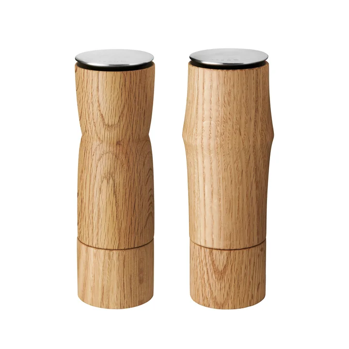 Stelton - Storm Moulin à sel et à poivre, chêne