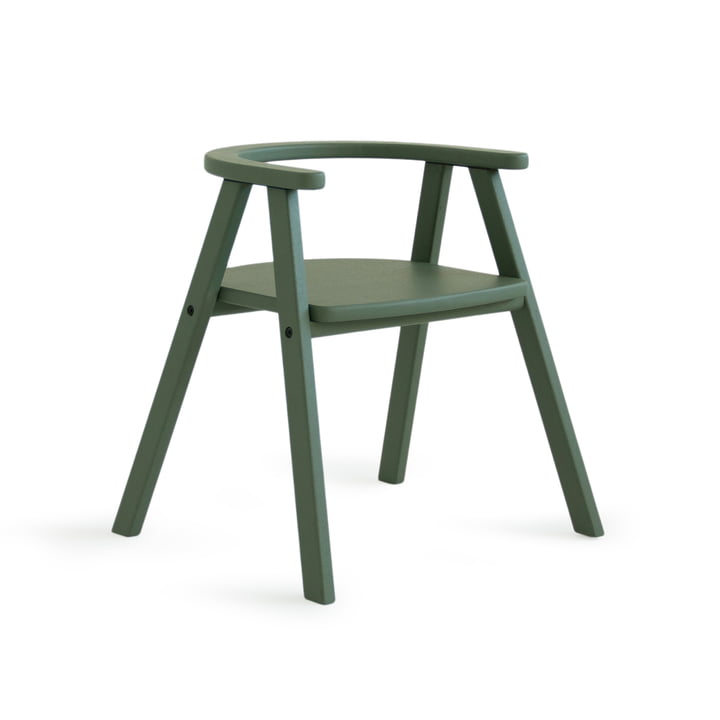 Nobodinoz - Growing Green Chaise pour enfant, 45 x 39 x 46 cm, deep green