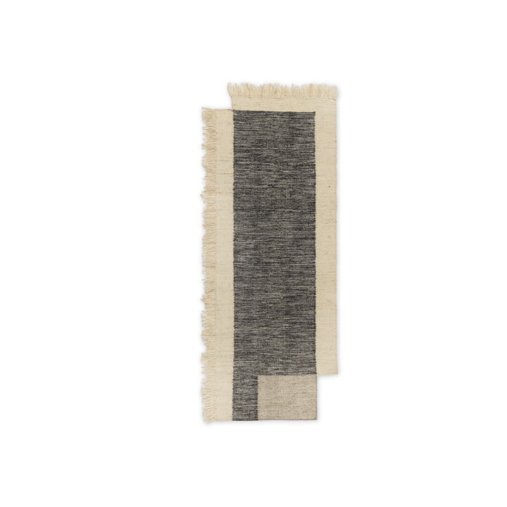 Counter Tapis de sol, 80 x 200 cm, charcoal / blanc cassé de ferm Living