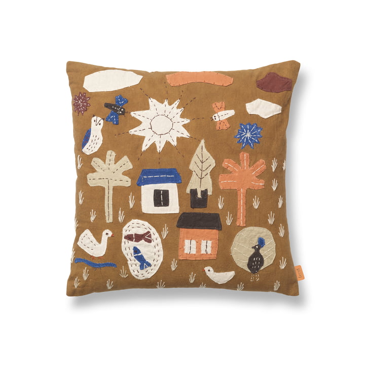 ferm Living - Village Coussin, 40 x 40 cm, sugar kelp