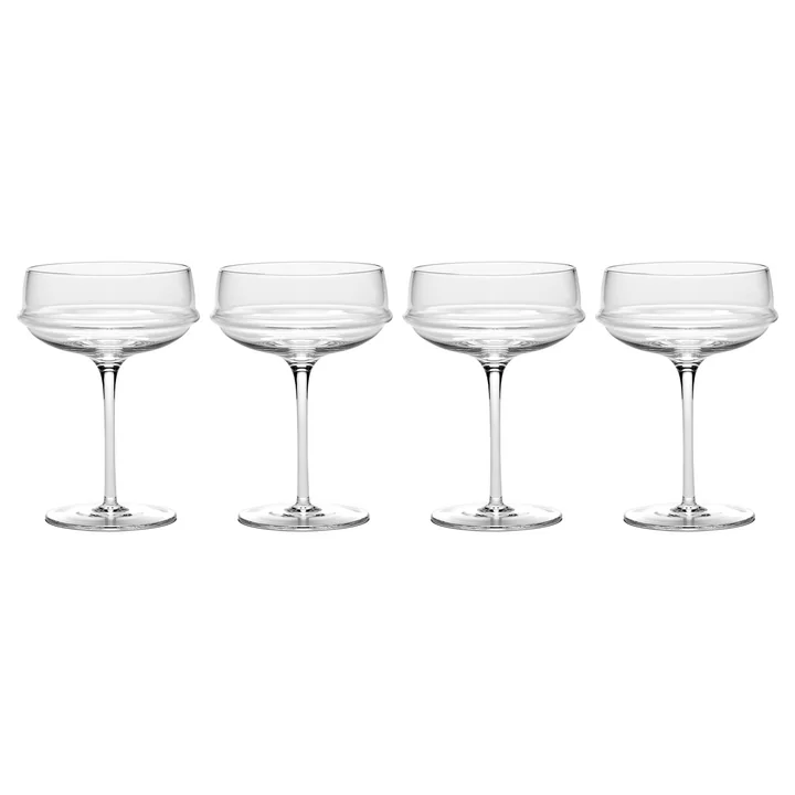 Serax - Dune Bols à champagne by Kelly Wearstler, transparents (set de 4)