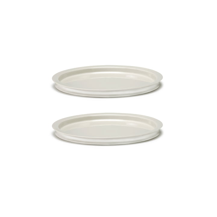 Dune Assiette by Kelly Wearstler, Ø 17,5 cm, albâtre / blanc (set de 2) de Serax