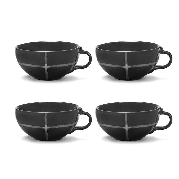 Zuma Tasse à café by Kelly Wearstler, Pacific / gris (set de 4) de Serax