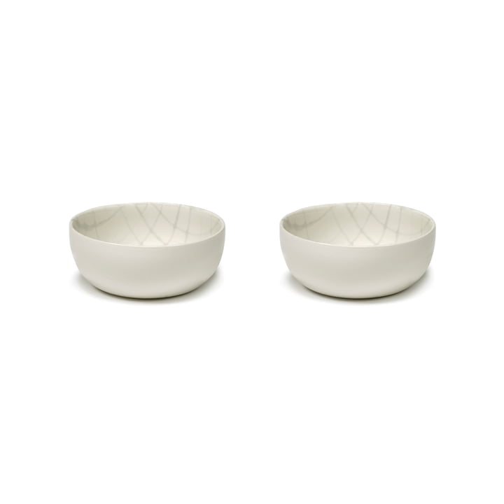 Zuma Coupe by Kelly Wearstler, Ø 12,5 cm, Salt / blanc (set de 2) de Serax