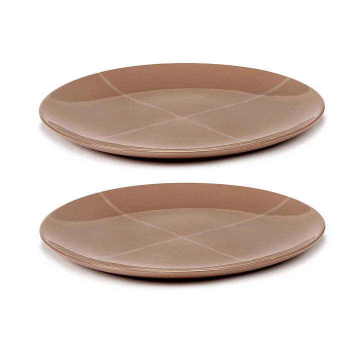 Serax - Zuma Assiette by Kelly Wearstler, Ø 28 cm, Sienna / cream orange (set de 2)