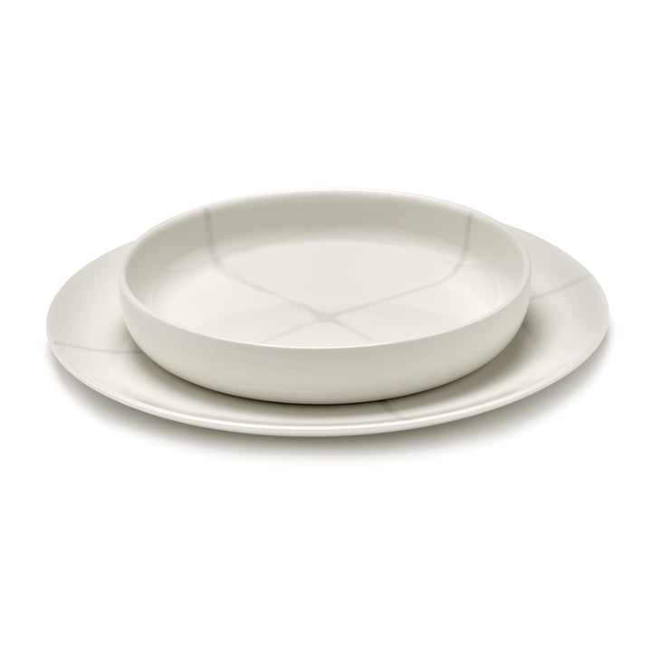 Zuma Assiette creuse by Kelly Wearstler, Ø 20,5 cm, Salt / blanc de Serax