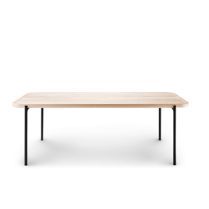 Eva Solo - Savoye Table basse H 42 cm, 120 x 50 cm, Chêne huilé blanc / noir