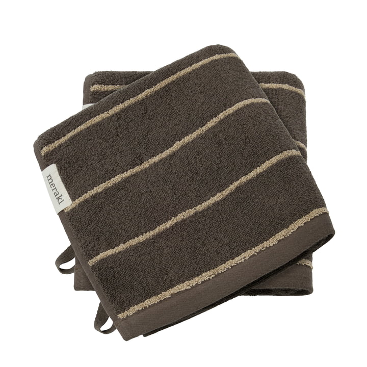 Meraki - Serviette, 50 x 100 cm, stripe army (set de 2)