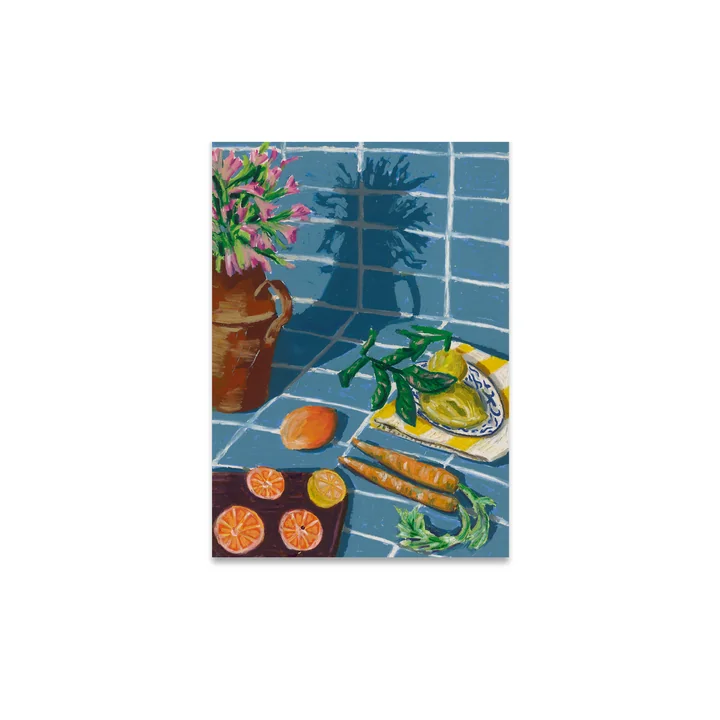 Composition in Blue Poster de Paper Collective