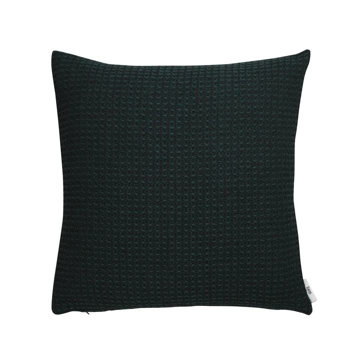 Vega Coussin, 50 x 50 cm, vert foncé de Røros Tweed