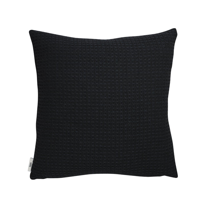 Vega Coussin, 50 x 50 cm, noir de Røros Tweed