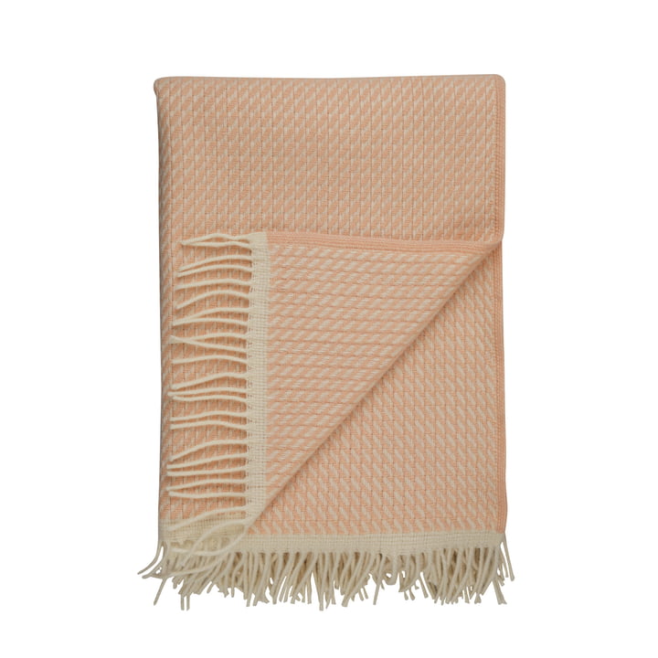 La couverture de laine Mello, 210 x 150 cm, powder pink de Røros Tweed