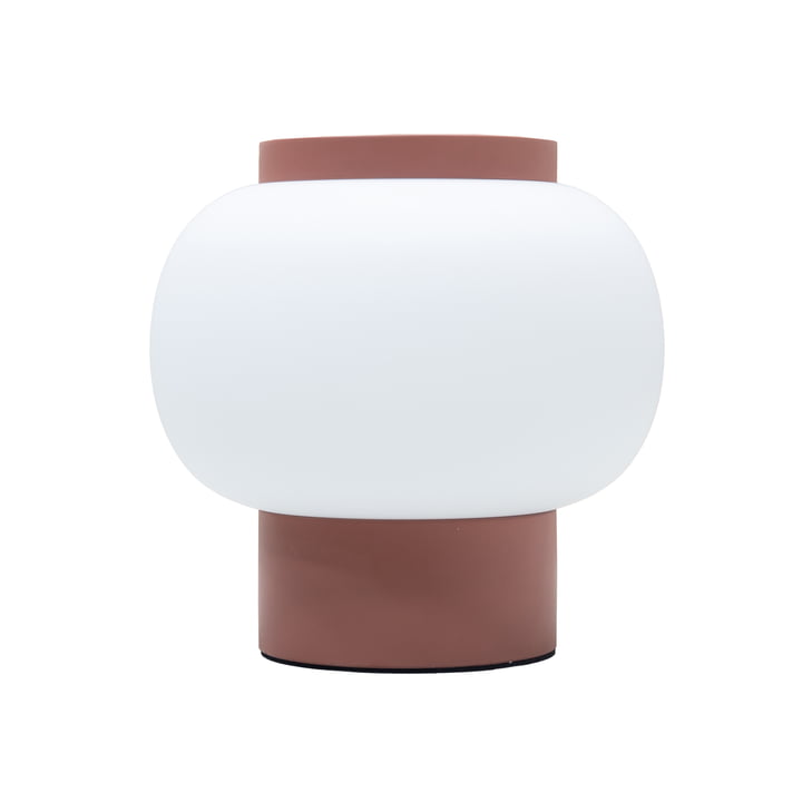 Nuuck - Finn Lampe de table Ø 22 cm, opale blanc/rouille