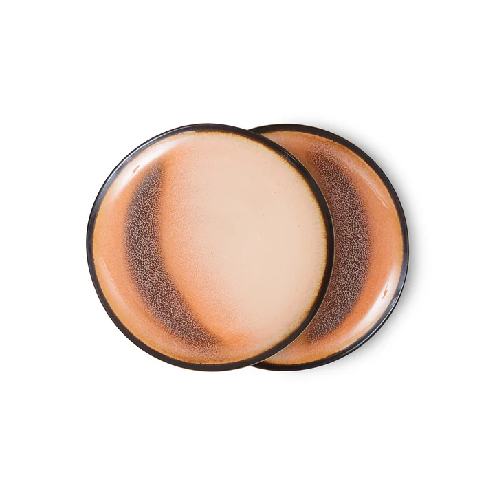 HKliving - 70's Assiette Ø 17,5 cm, horizon (set de 2)