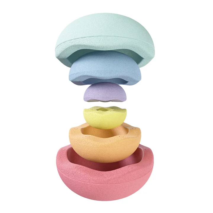 Stapelstein® - Inside rainbow pastel, multicolore (set de 6)