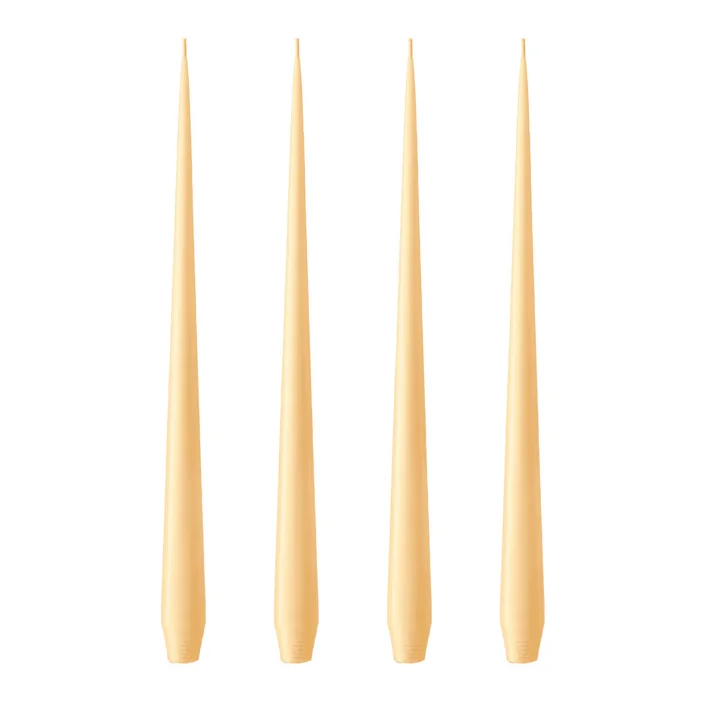 ester & erik - Bougie fouet, 32 cm, No. 04, sun glow / matt (set de 4)