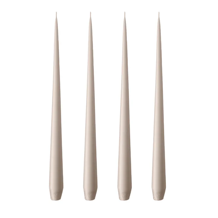 ester & erik - Bougie fouet, 32 cm, No. 22, linen grey / matt (set de 4)