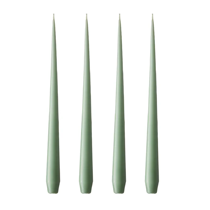 ester & erik - Bougie fouet, 32 cm, No. 66, eucalyptus / mat (set de 4)
