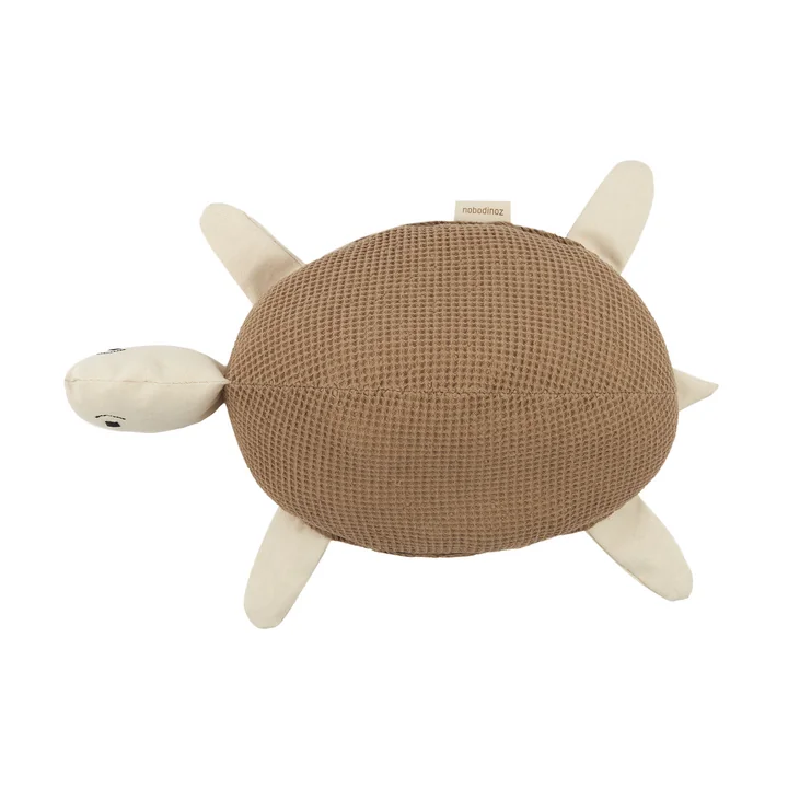 Nobodinoz - Wabi Sabi Coussin, Tortue, 20 x 30 cm, sésame