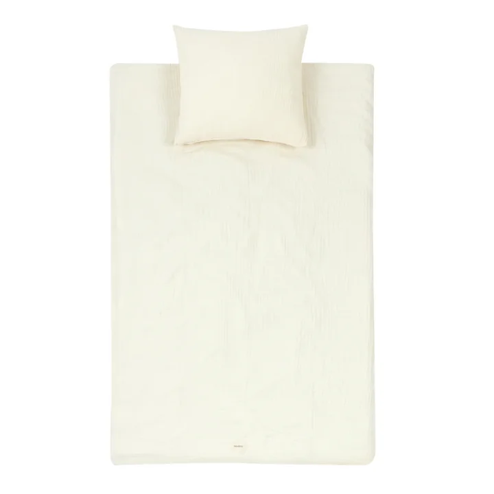 Wabi Sabi Linge de lit enfant en mousseline, 100 x 140 cm, natural de Nobodinoz