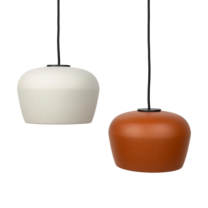 Studio Zondag - ZS22 Lampe suspendue, blanc chaux et brique