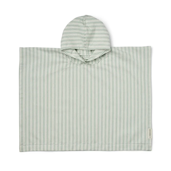 Roomie Poncho de bain, rayé, ice blue / crème de la crème de LIEWOOD