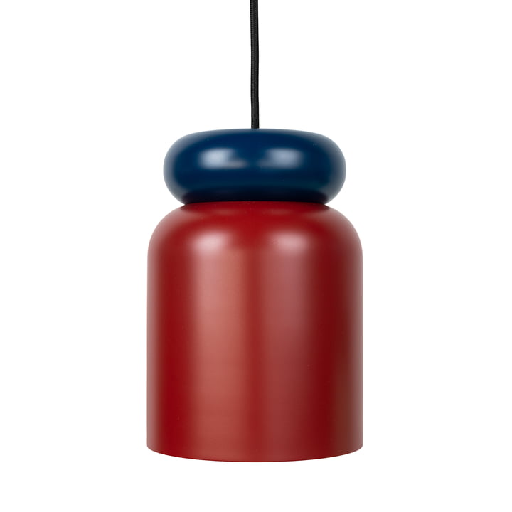 Studio Zondag - Cloche Lampe suspendue, matt navy / claret