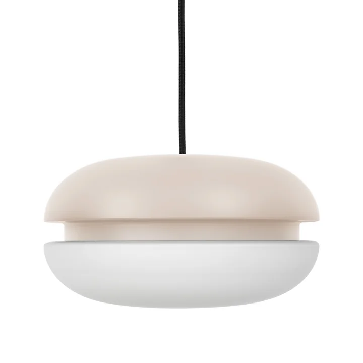 HANA - Macaron Lampe à suspendre, Ø 25 cm, chamois mat