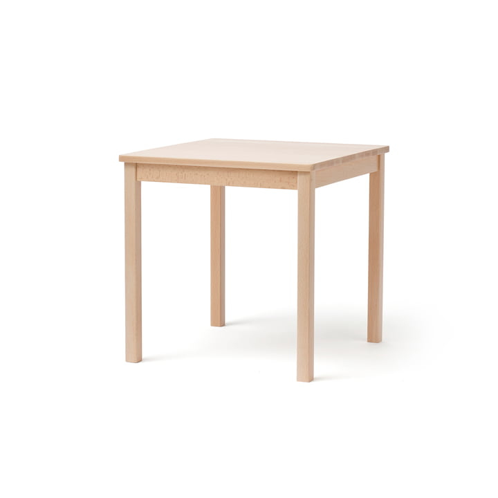 Kids Concept - Saga Table pour enfants, 48 x 45 x 45 cm, hêtre naturel