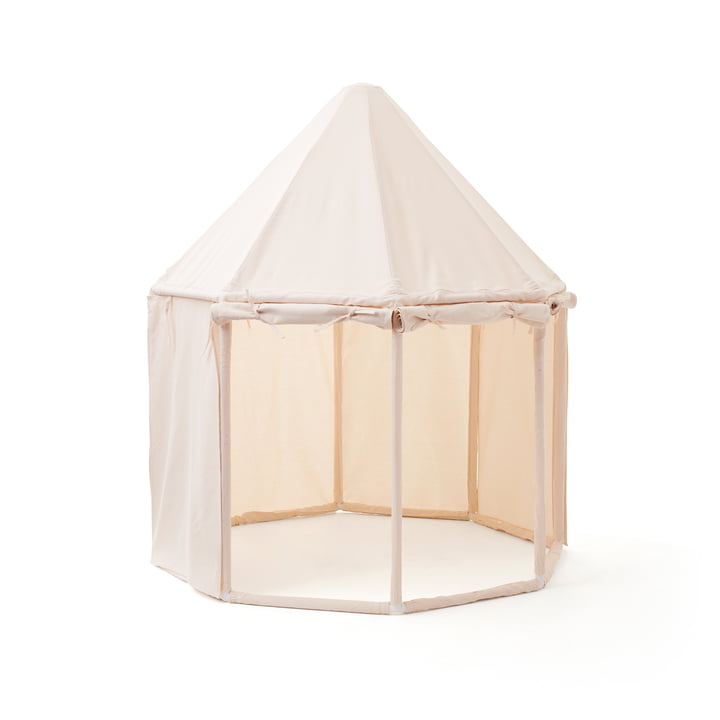 Tente de jeu Pavillon, Ø 122 x H 142 cm, beige de Kids Concept