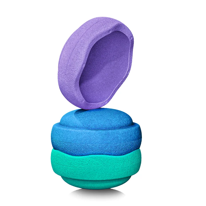 Stapelstein® - Original cool classic green edition, bleu / vert clair / violet (set de 3)