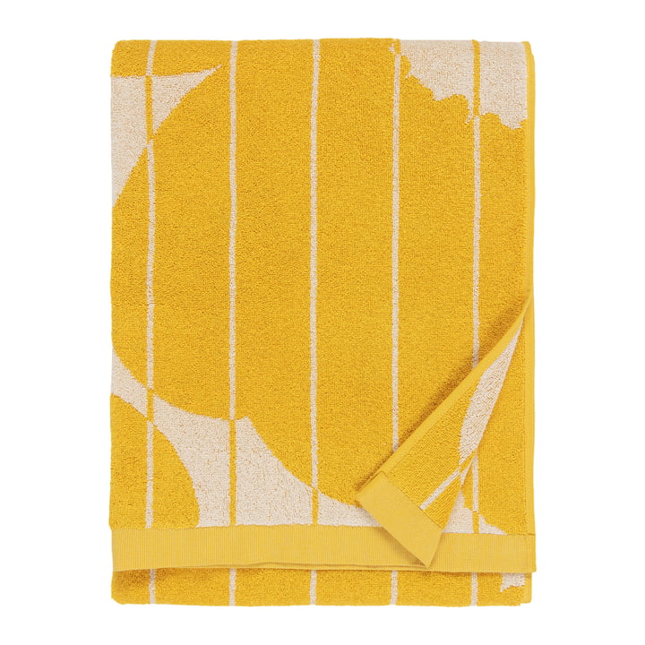 Vesi Unikko Serviette, 70 x 150 cm, spring yellow / ecru de Marimekko