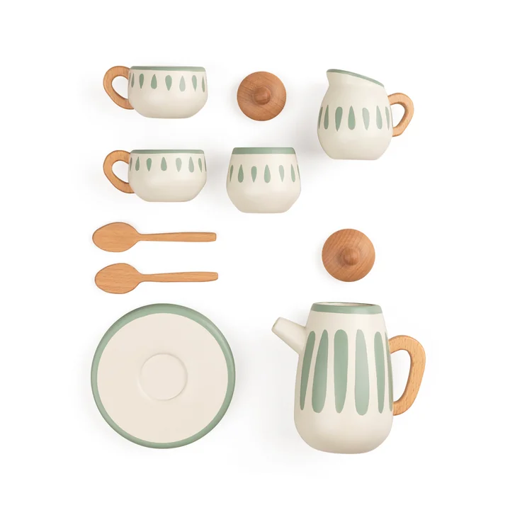 Set de thé en bois de Sebra