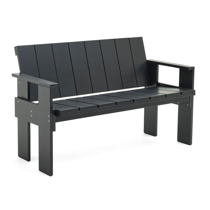 Crate Dining Bench, black de Hay