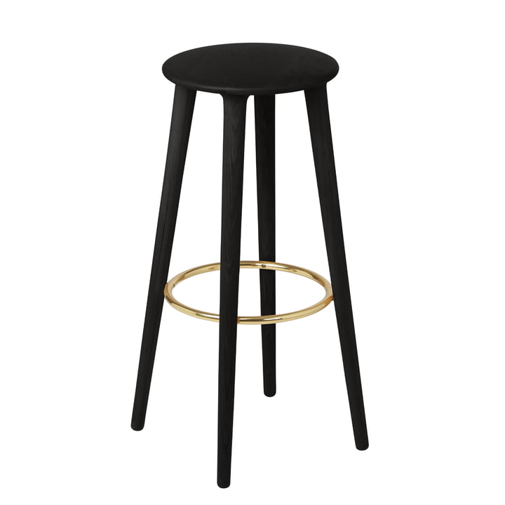 The Socialite Tabouret de bar H 77,5 cm, chêne noir de Umage